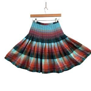 VTG Sportrite Reversible Mini Skirt 14 Wool Plaid School Girl Punk Prep Academia